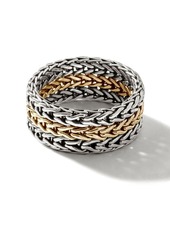 John Hardy 18kt yellow gold Classic Chain ring