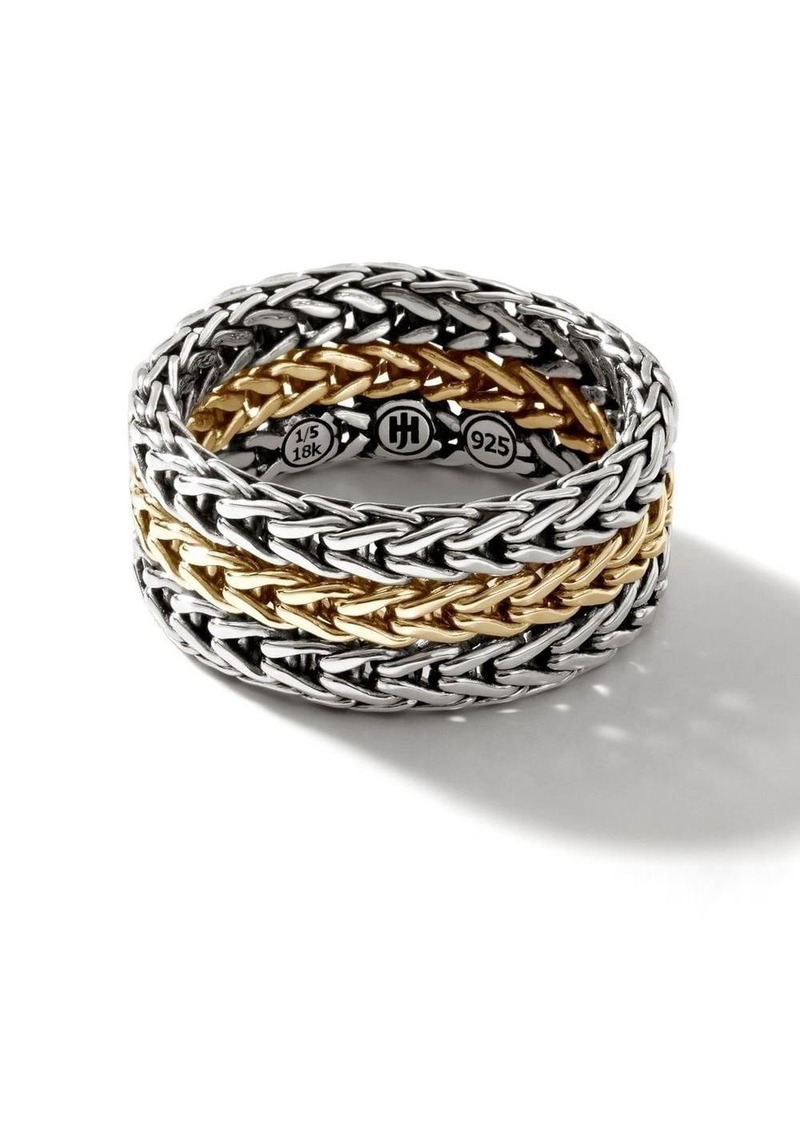 John Hardy 18kt yellow gold Classic Chain ring