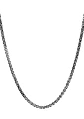 John Hardy Chain Collection Classic Blackened Silver Box Chain Necklace