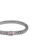 John Hardy Classic Chain 6.5mm reversible Icon tourmaline bracelet