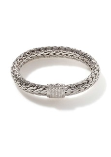 John Hardy classic-chain diamond-pavé bracelet