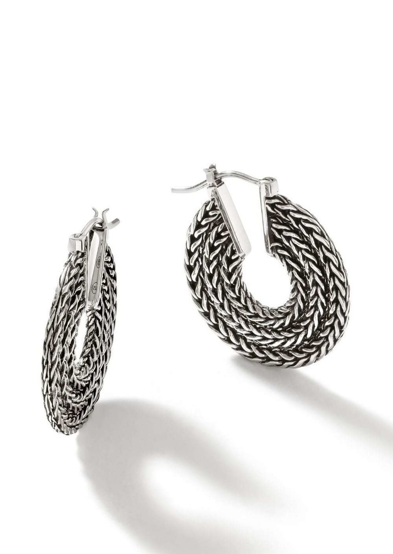 John Hardy Classic Chain hoop earrings