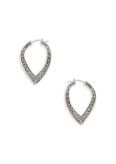 John Hardy Classic Chain Sterling Silver Hoop Earrings
