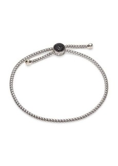 John Hardy Classic Chain Sterling Silver, Treated Sapphire & Spinel Bolo Bracelet
