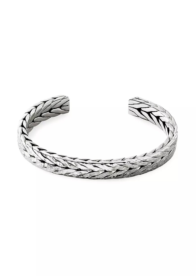 John Hardy Hammered Sterling Silver Cuff Bracelet