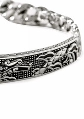 John Hardy Indonesia Legends Naga ID Sterling Silver Curb Link Bracelet