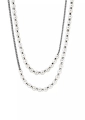 John Hardy JH Essentials Sterling Silver & Cultured Freshwater Pearl Wrap Necklace