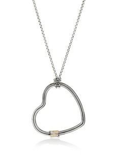 John Hardy Bamboo Collection Heart Pendant Necklace