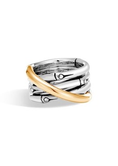 John Hardy Bamboo Ring in Silver/Gold at Nordstrom