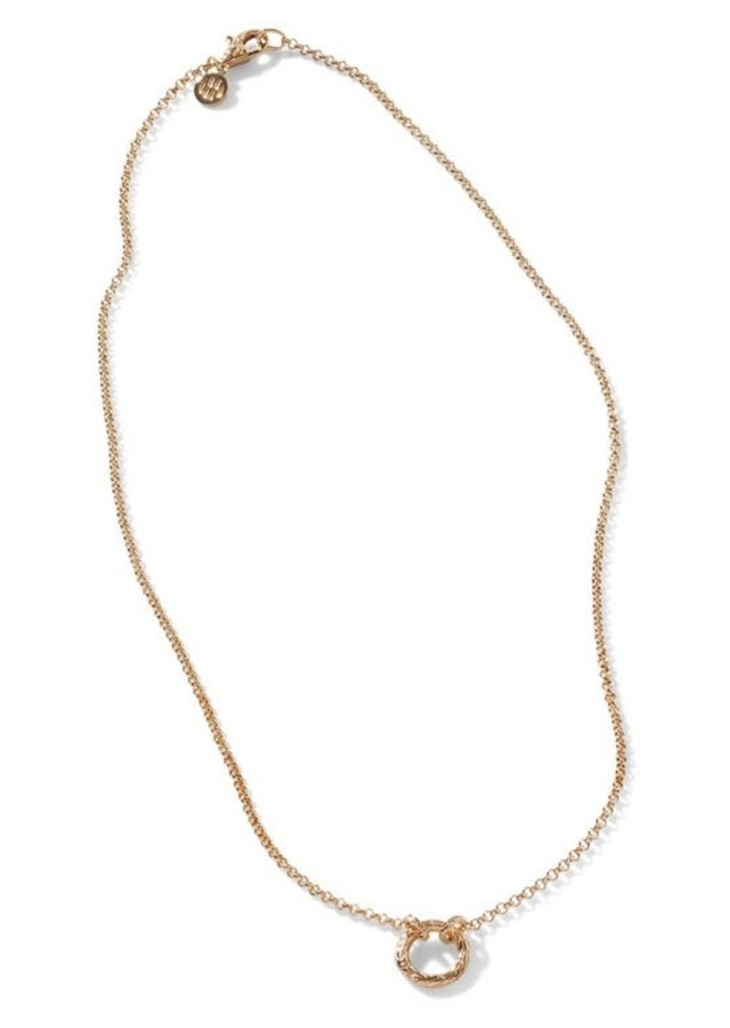 John Hardy Classic Chain Amulet Connector Necklace