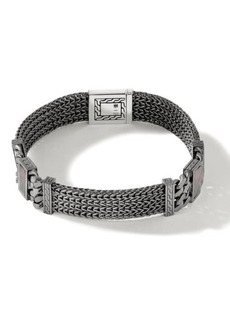 John Hardy Classic Chain Black Mother-of-Pearl Station Bracelet at Nordstrom
