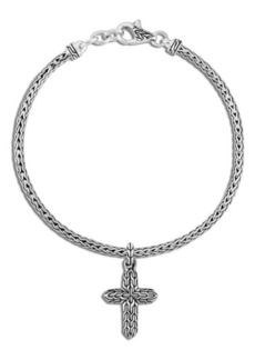 John Hardy Classic Chain Cross Pendant Bracelet
