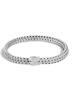 John Hardy 'Classic Chain' Diamond Small Bracelet