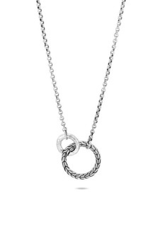 John Hardy Classic Chain Hammered Ring Pendant Necklace