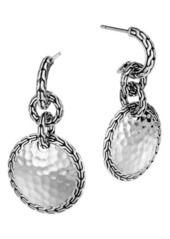 John Hardy Classic Chain Hammered Silver Drop Earrings at Nordstrom