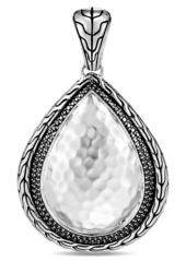 John Hardy Classic Chain Hammered Silver Pendant