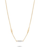 John Hardy Classic Chain Hammered Spear 18K Gold & Diamond Necklace