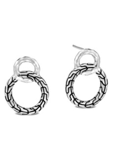 John Hardy Classic Chain Hammered Sterling Silver Earrings at Nordstrom