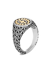 John Hardy Classic Chain Link Ring in Two Tone at Nordstrom