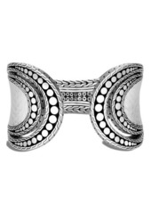 John Hardy Dot Hammered Flex Cuff in Silver at Nordstrom