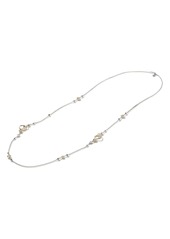 John Hardy Dot Hammered Rolo Chain Sautoir Necklace in Silver/Gold at Nordstrom