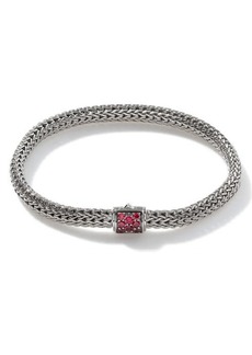 John Hardy Extra Small Classic Chain Bracelet with Red Sapphire at Nordstrom