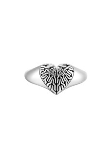 John Hardy Heart Classic Chain Ring in Silver at Nordstrom Rack