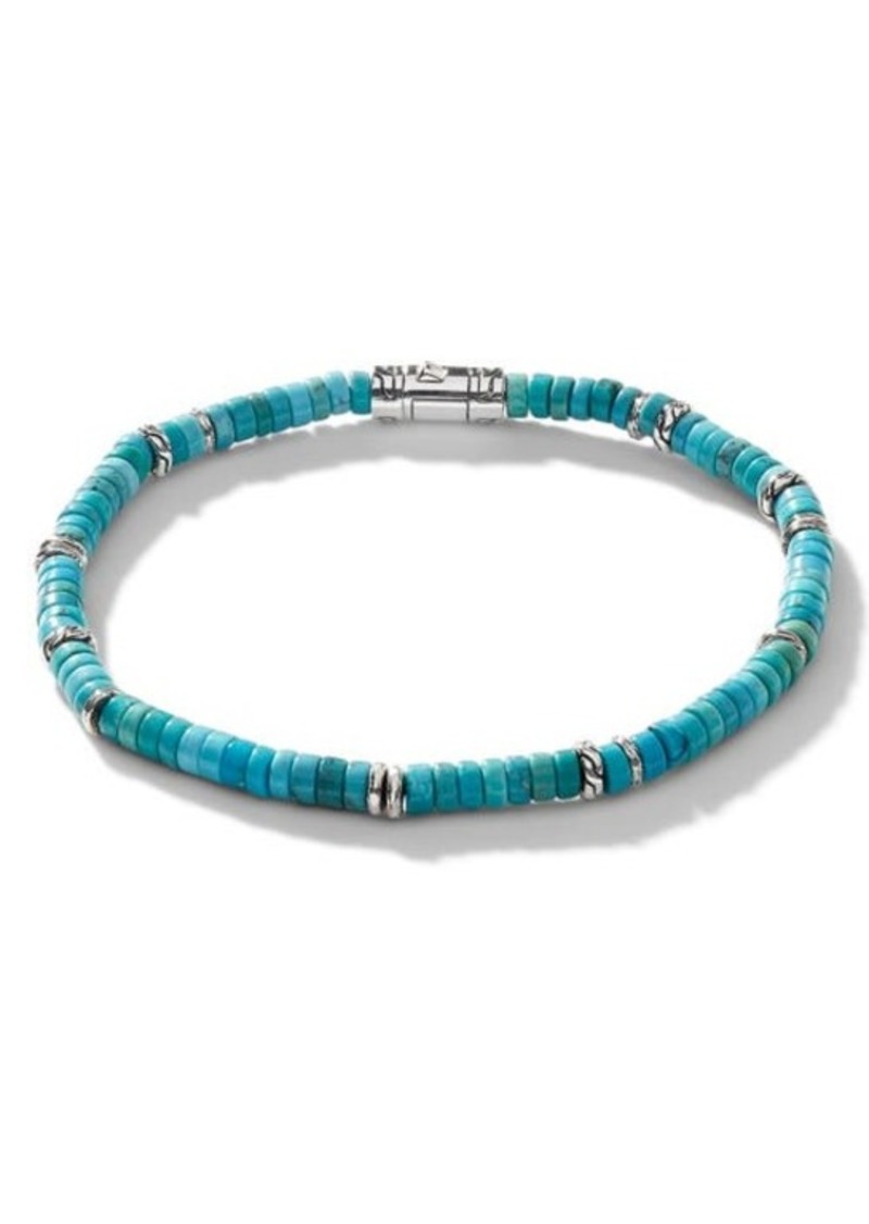 John Hardy Heishi Turquoise Bracelet