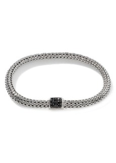 John Hardy Icon Pavé Black Sapphire Chain Bracelet at Nordstrom