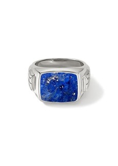 John Hardy Lapis Lazuli Signet Ring