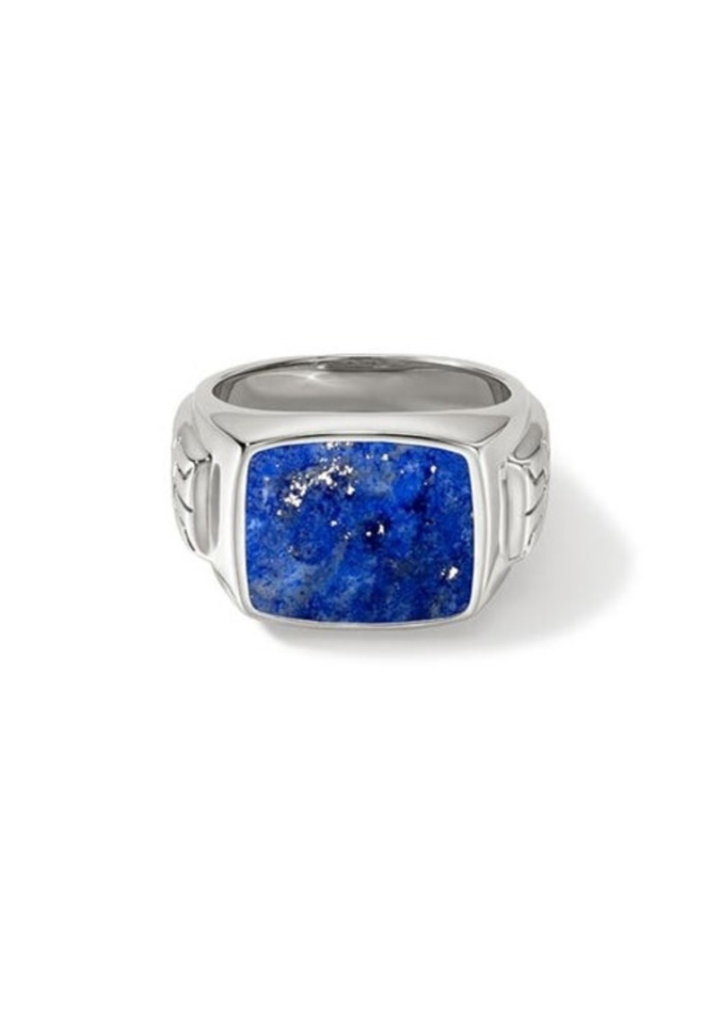 John Hardy Lapis Lazuli Signet Ring