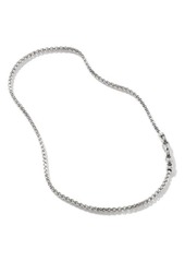 John Hardy Men's Box Chain Sterling Silver Necklace at Nordstrom