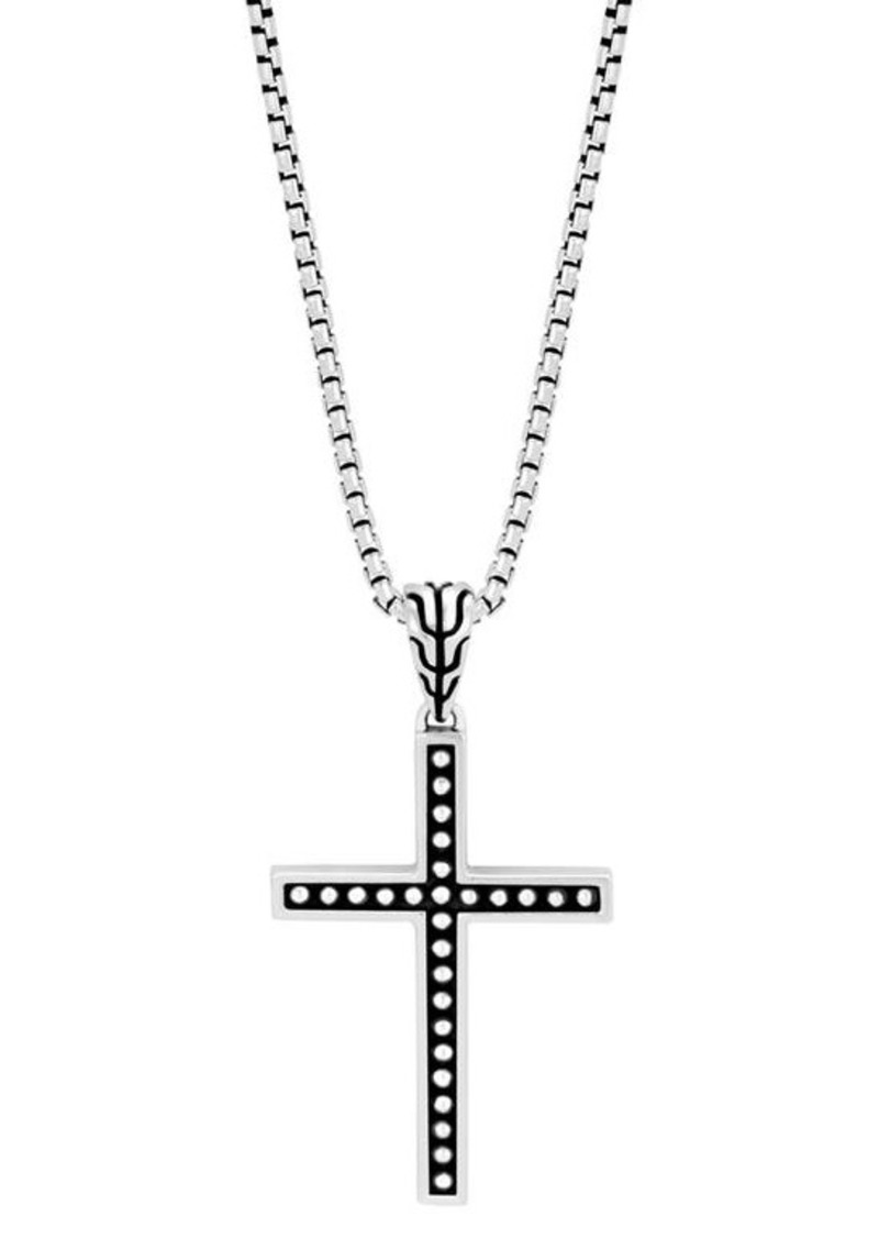 John Hardy Men's Classic Chain Cross Pendant Necklace