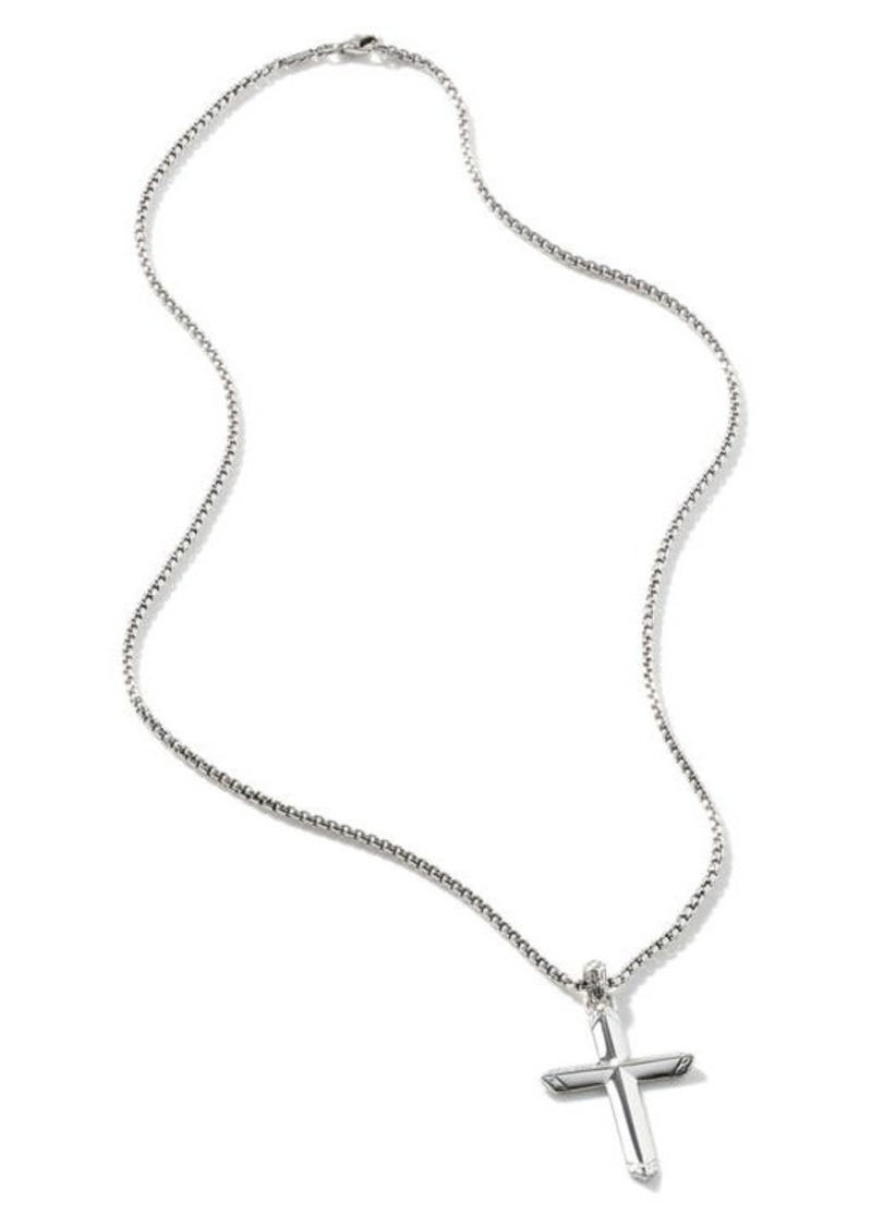 John Hardy Men's Classic Chain Cross Pendant Necklace