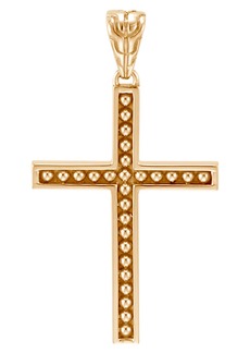 John Hardy Men's Jawan 18K Gold Cross Pendant at Nordstrom