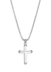 John Hardy Men's Sterling Silver Classic Chain Cross Pendant Necklace, 22