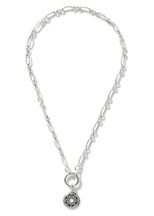 John Hardy Reticulated Disc Pendant Necklace