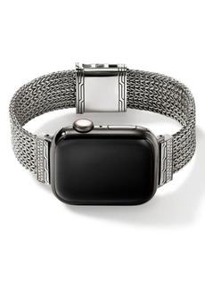 John Hardy Silver & Diamond Pavé Apple Watch Watchband at Nordstrom