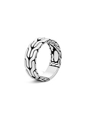 John Hardy Sterling Silver Classic Chain Band Ring