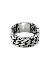 John Hardy Sterling Silver Classic Chain Curb Link Motif Ring