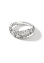 John Hardy Surf Diamond Pavé Band Ring