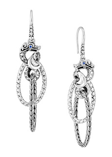 John Hardy Legends Naga sapphire drop earrings