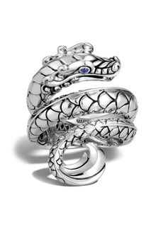 John Hardy Legends Naga sapphire coil ring
