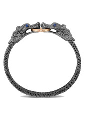 John Hardy Legends Naga Hammered Double Dragon Head Bracelet in Silver And Bronze at Nordstrom