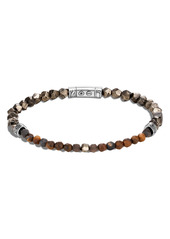 John Hardy Men's Classic Chain 4mm Pyrite Bracelet in Silver/Pyrite at Nordstrom
