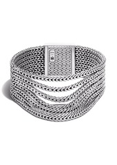 John Hardy silver Classic Chain multi-row bracelet