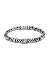 John Hardy silver Classic Chain small 6.5mm reversible bracelet