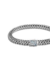 John Hardy silver Classic Chain small 6.5mm reversible bracelet