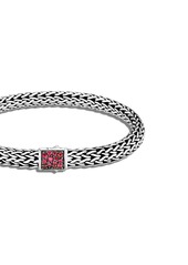 John Hardy silver small Classic Chain reversible bracelet