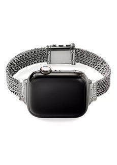 John Hardy Sterling Silver & 0.30 TCW Diamond Smartwatch Bracelet/0.47"